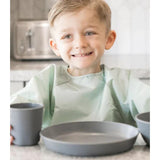 Pack 2 baberos c/mangas verde sage+negro t-l tiny twinkle 2