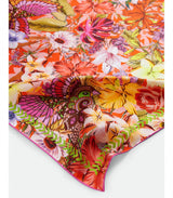 Pañuelo de seda nicki flowers orange codello 2