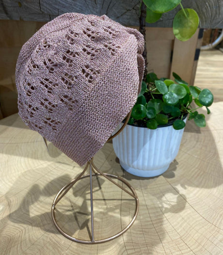Casquete crochet pink attraversiamo 2