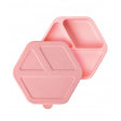 Plato silicona con succion y tapa rosa tiny twinkle 1