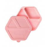 Plato silicona con succion y tapa rosa tiny twinkle 1
