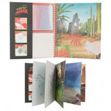 Libro para colorear stick & shine dino world 2