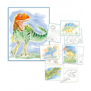 Laminas para colorear dino world 2