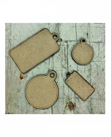 Madera LAURA INGUZ Pack Tags 4ud 1