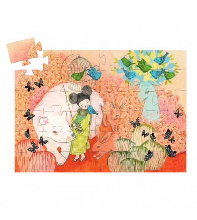 Puzzle silueta. Kokeishi. 2