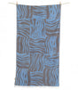 Toalla de playa kithnos choco and light blue aelia anna 1