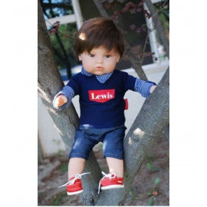Muñeco design lewis 45cm the preppy & endisa 1