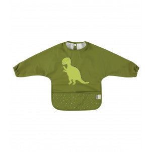 Babero impermeable c/mangas dino trixie 1