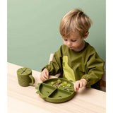 Babero impermeable c/mangas dino trixie 2