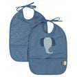 Pack 2 baberos impermeables mrs. elephant trixie 1