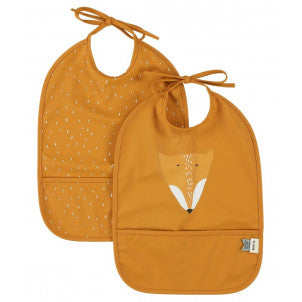 Pack 2 baberos impermeables mr. fox trixie 1