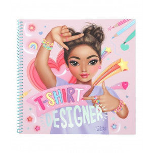 Cuaderno para colorear t-shirt designer top model 1