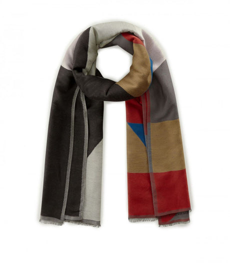 Fular mix graphic check gris codello 1