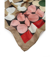 Fular graphic flowers marron codello 2