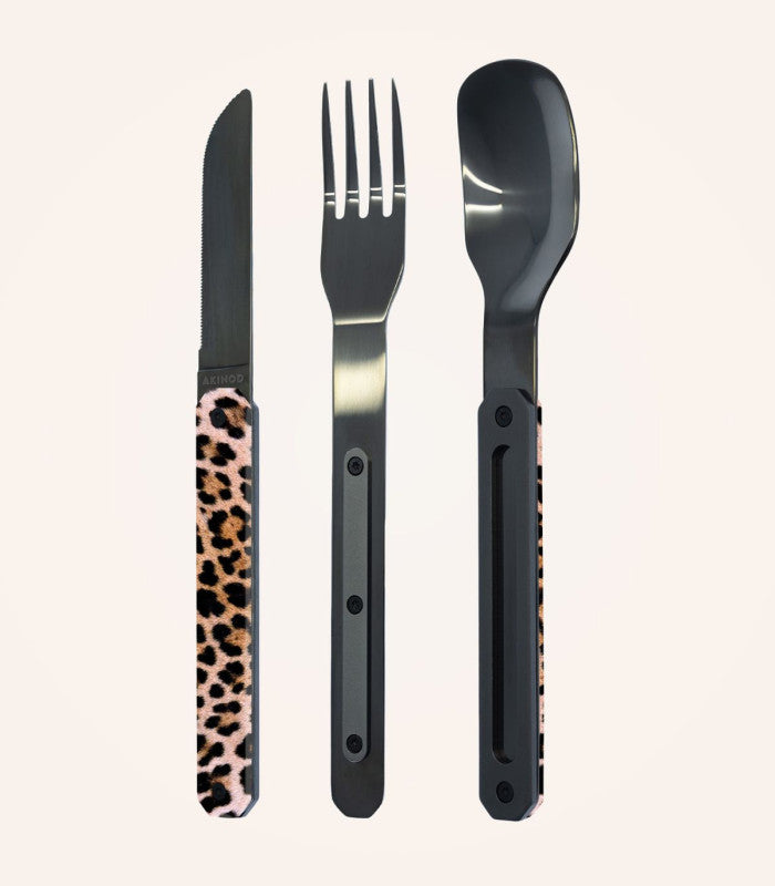 Cubiertos leopard akinod 1