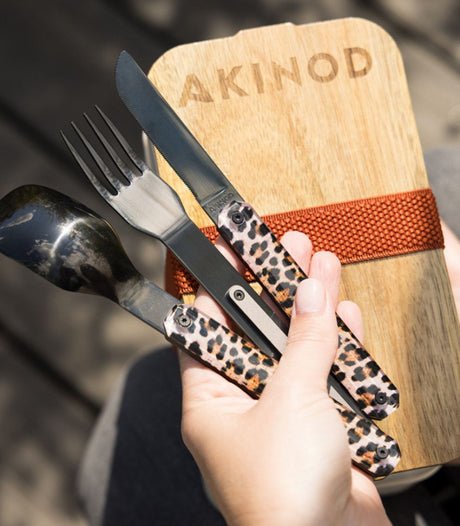 Cubiertos leopard akinod 2