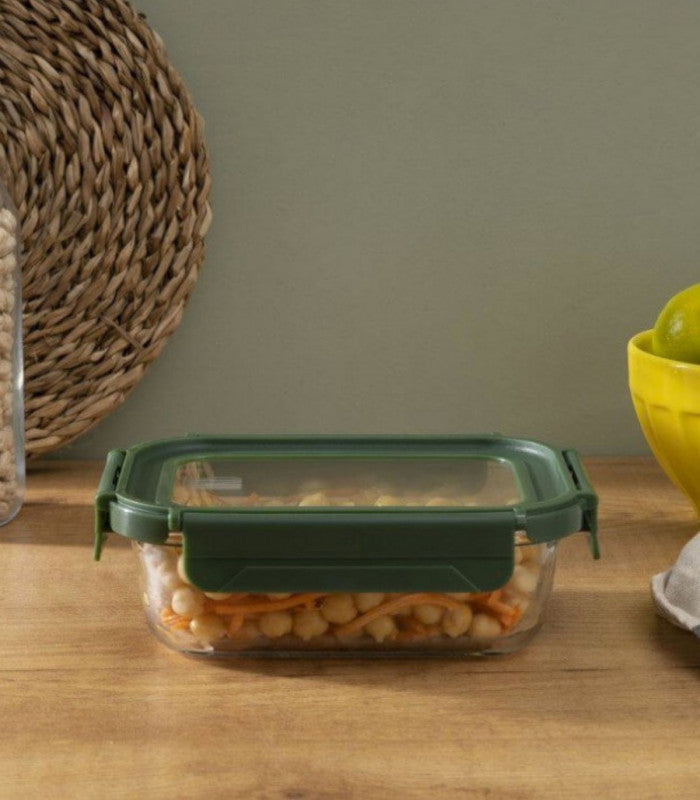 Tupper vidrio rectangular 640ml iris bcn 2