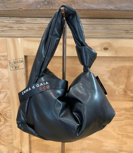 Bolso piel vegana negro emma & gaia 1