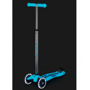 Patinete maxi-micro deluxe glow led azul cristal 1
