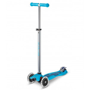 Patinete maxi-micro deluxe glow led azul cristal 2