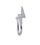 Pendiente ear cuff brina plateado anartxy 1