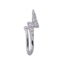 Pendiente ear cuff brina plateado anartxy 1