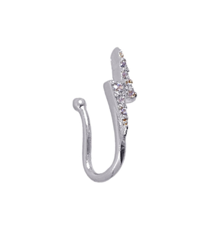 Pendiente ear cuff brina plateado anartxy 2