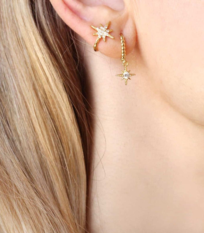 Pendiente ear cuff jassa plateado anartxy 2