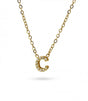 Collar stones dorado inicial letra c anartxy 1