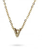 Collar stones dorado inicial letra v anartxy 1