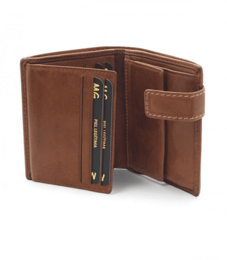 Cartera clip nogal cuero gallardo 2