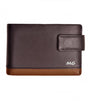 Cartera clip olivo marron gallardo 1