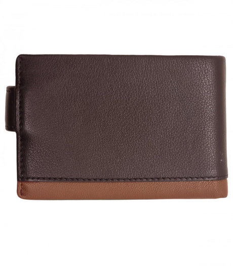 Cartera clip olivo marron gallardo 2
