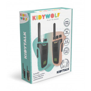 Walkie-talkies kidytalk natural-cian kidywolf 2