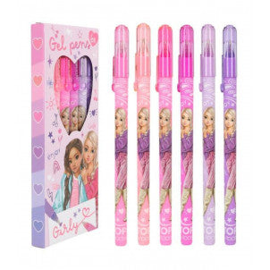 Set boligrafos de gel girly top model 2