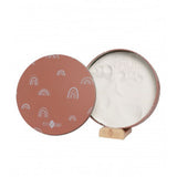 Caja huella de bebe redonda rainbow terracota petit artichaut 1