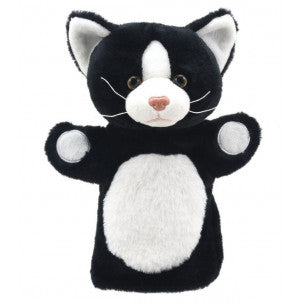 Marioneta gato blanco y negro the puppet company 2