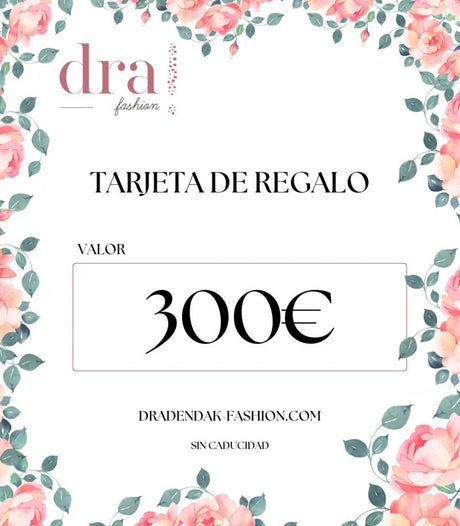 Tarjeta de regalo fisica 300€ - fashion 1