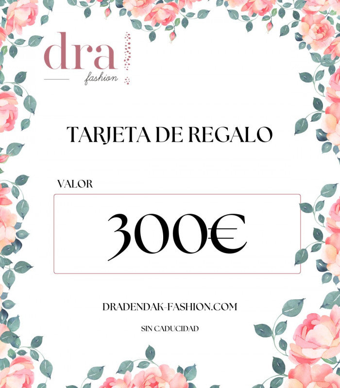 Tarjeta de regalo fisica 300€ - fashion 1