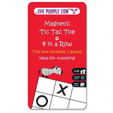 Juego magnetico de viaje 4 en raya + 3 en raya to go the purple cow 1