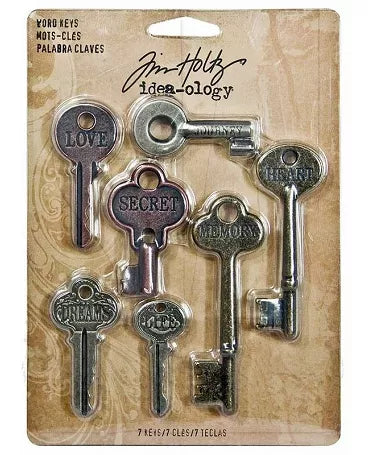 Tim Holtz Idea-ology LLaves Metal 7pc 1