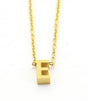 Collar inicial letra e dorado anartxy 1