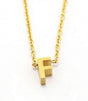 Collar inicial letra f dorado anartxy 1