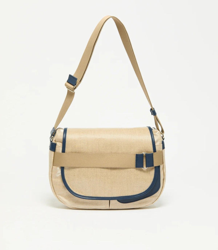 Bolso jack gomme gaby ate naturel-marine 1