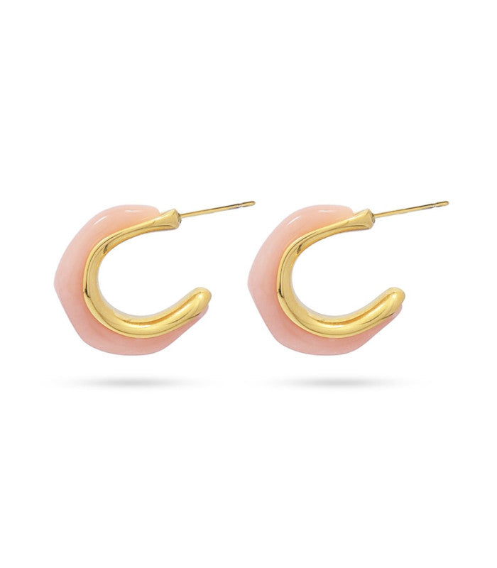 Pendiente palisandro rosa anartxy 1