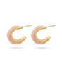 Pendiente palisandro rosa anartxy 1