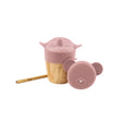 Taza de bambu 180ml rosa citron 1