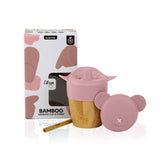 Taza de bambu 180ml rosa citron 2