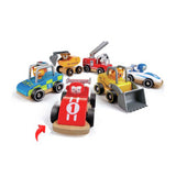 Coche de carreras madera rojo hape 2