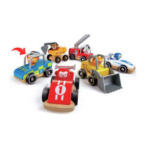 Coche policia madera hape 2